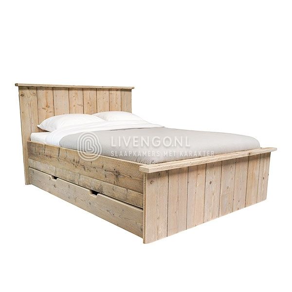 verloving Kosciuszko Oost Timor Steigerhout bed met lades Multi