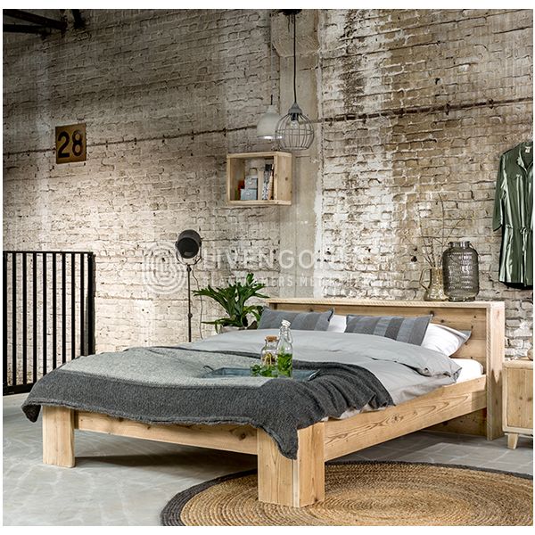 Distilleren Grondwet dood Steigerhout bed Simple