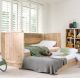 Steigerhouten kajuitbed met lade 
