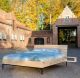 Steigerhouten bed Flow - Livengo