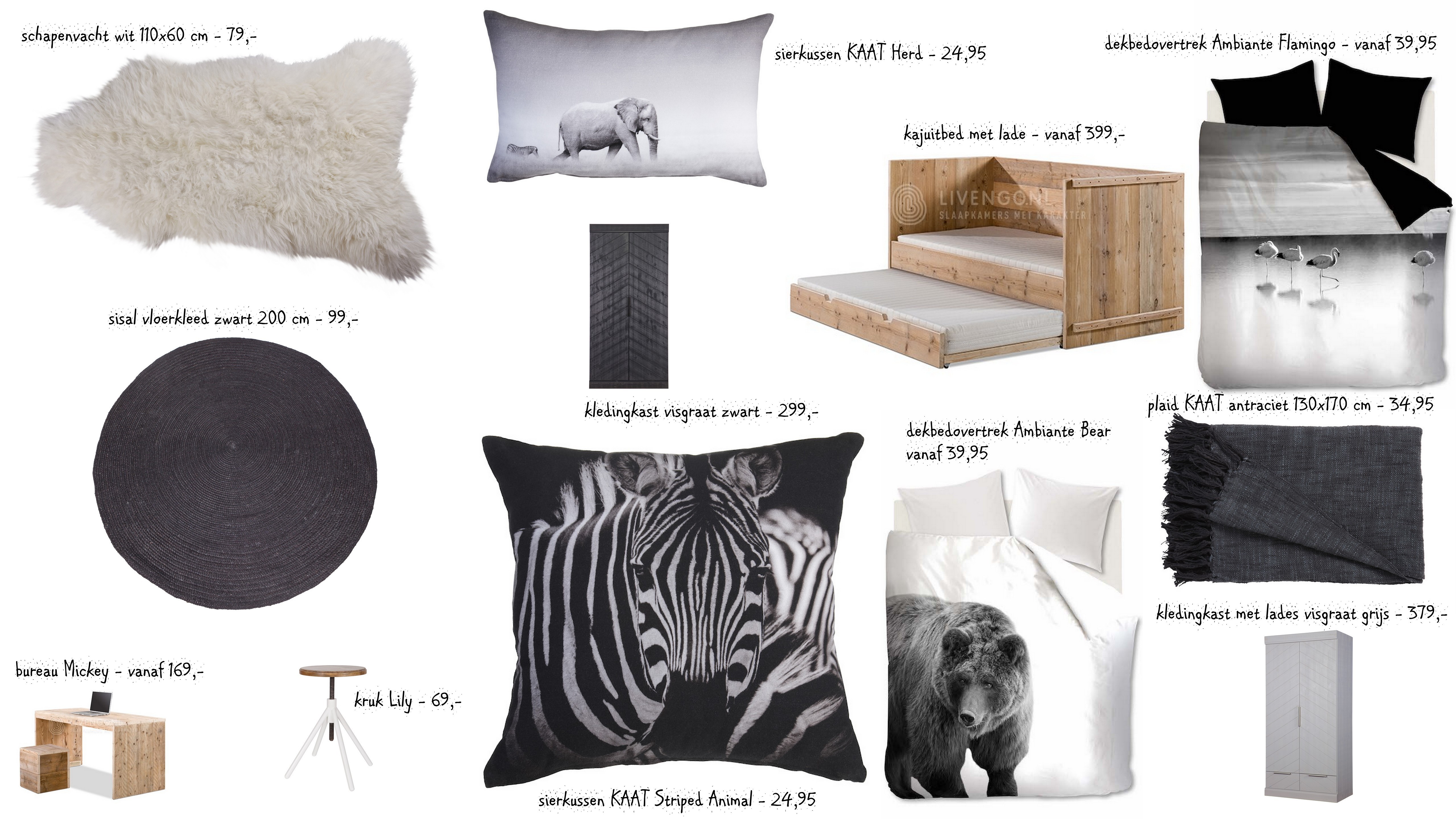 kinder slaapkamer thema safari - Livengo