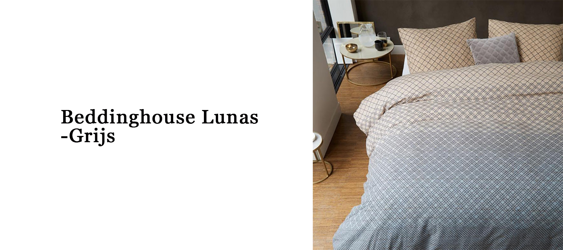 Beddinghouse Lunas - Grijs
